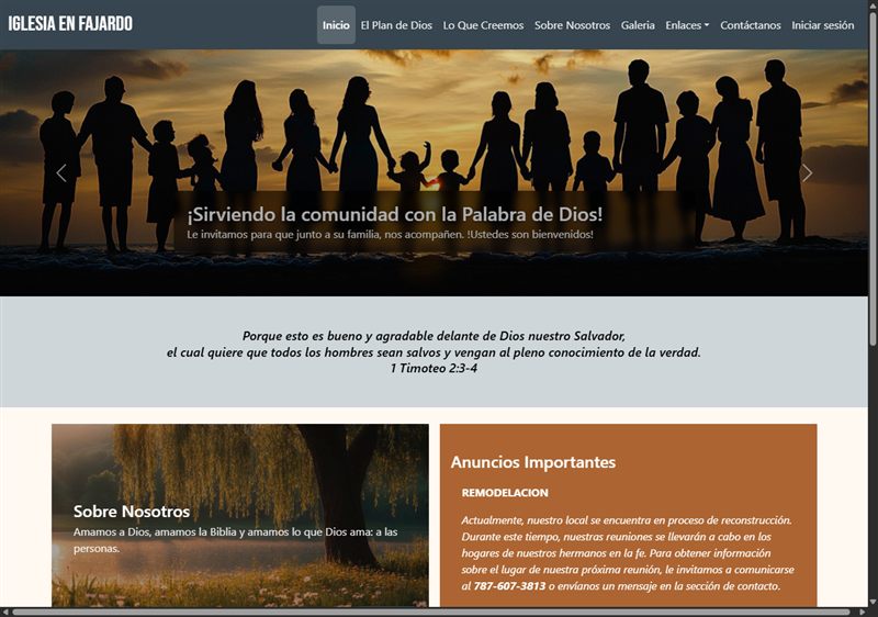 Iglesia en Fajardo website